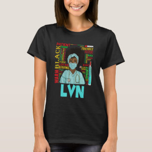 T-shirt Femmes afro-américaines Black Lvn Nurse Black Hist