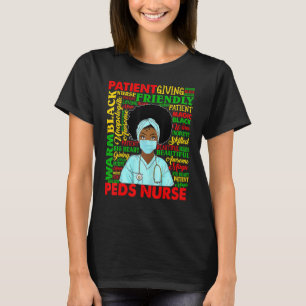 T-shirt Femmes afro-américaines Peds noirs Nurse Black His