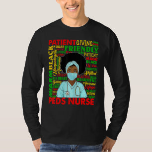 T-shirt Femmes afro-américaines Peds noirs Nurse Black His