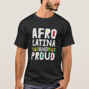 T-shirt Femmes Afro Latina Fier Cool Melanin Pride Noir