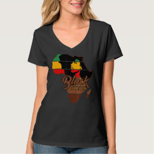 T-shirt Femmes Afro Melanin Black Educateur Retour Histoir