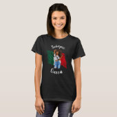 T-shirt Femmes Afro Scorpio Reine de l'Equateur Zodiac Bir (Devant entier)