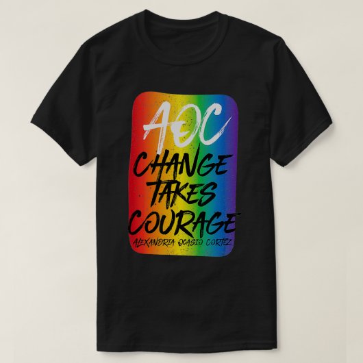 T-shirt Femmes Alexandria Ocasio-Cortez, AOC, Devis de cha (Design devant)