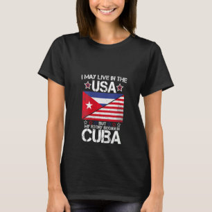 T-shirt Femmes Américaines Racines Cubaines Drapeau Mon hi