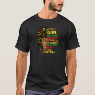 T-shirt Femmes Anniversaire Filles Noires Femmes Décembre