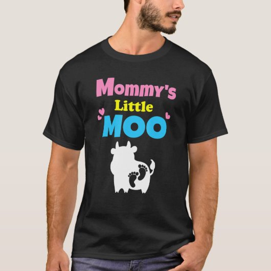 T-shirt Femmes Annonce Bébé Grossesse Vaches (Devant)