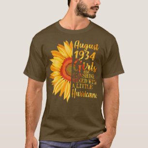 T-shirt Femmes Août Filles 1934 88e Cadeaux d'anniversaire
