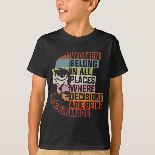 T-shirt Femmes Appartenant À Tous Les Endroits Ruth Bader (Devant)