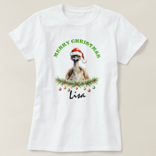 T-shirt Femmes assorties Émeu Animaux Oz Noël