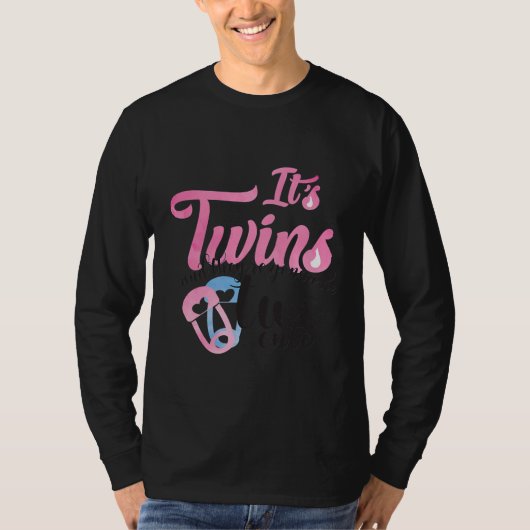 T-shirt Femmes attendues Twin Babies Maman I Two mignonne (Devant)