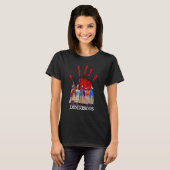 T-shirt Femmes Autochtones Amérindiennes Rouges Main Améri (Devant entier)