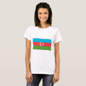 T-shirt femmes avec drapeau d'Azerbaïdjan (Devant entier)