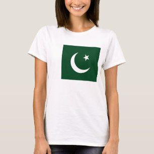 T-shirt femmes avec le drapeau du Pakistan