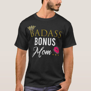 T-shirt FEMMES BADASS Bonus Maman De Son Cute VNeck 