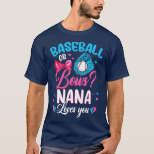 T-shirt Femmes Baseball Ou Bows Nana Vous Aime Genre Réve
