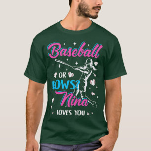 T-shirt Femmes Baseball Ou Bows Nina Vous Aime Genre Réve