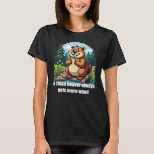 T-shirt femmes Beaver Drôle Cartoon