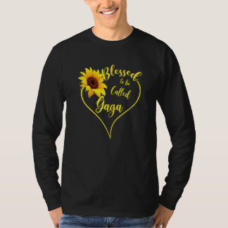 T-shirt Femmes Béni D'Être Appelé Gaga Sunflower Gaga Mo