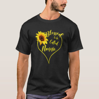 T-shirt Femmes Béni D'Être Appelé Nonnie Tournesol Nonni