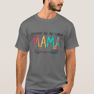T-shirt Femmes Béni d'être appelée maman Joyeuse fête des