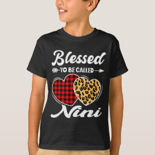 T-shirt Femmes bénies d'être appelées nini fête des mères