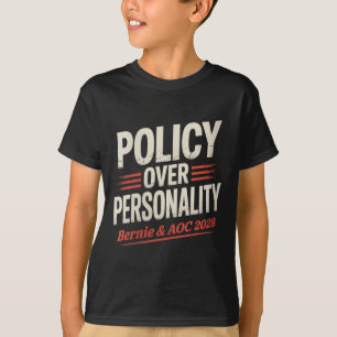 T-shirt Femmes Bernie Sanders Et Aoc 2028 Pour Président C