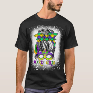 T-shirt Femmes blanchies Messy Bun Mardi Gras Mas Plantées