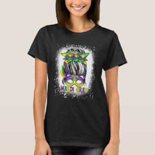 T-shirt Femmes blanchies Messy Bun Mardi Gras Mas Plantées