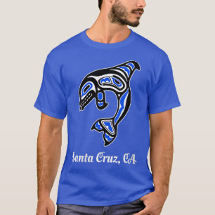 T-shirt Femmes Bleues Amérindiens Cruz Père Noël CA Tribal