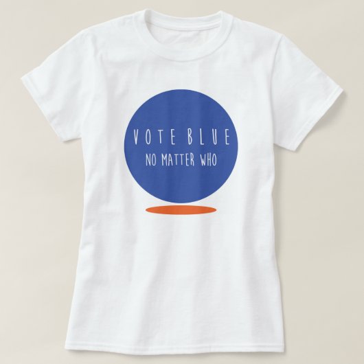 T-shirt Femmes bleues de vote de base (Design devant)