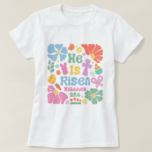 T-shirt Femmes Boho Christian Pâques (Design devant)