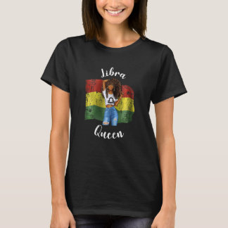 T-shirt Femmes Boliviennes Reine Libra Vibes Barbados Zodi
