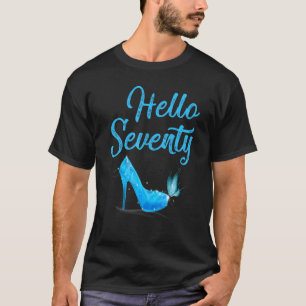 T-shirt Femmes Bonjour Soixante-Dix-70 Ans Chaussures Anni