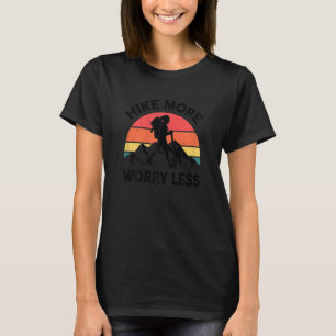 T-shirt Femmes Camping Randonnée Plus Inquiète Moins De Mo