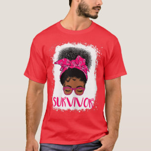 T-shirt Femmes Cancer du sein Survivant Rosie Riveter Rose
