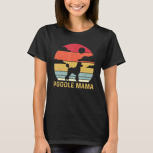 T-shirt Femmes Caniche Mignon Maman Caniche Chien