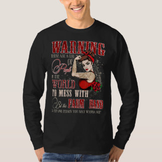 T-shirt Femmes Cette Main De Ferme Est La Personne Que Vou