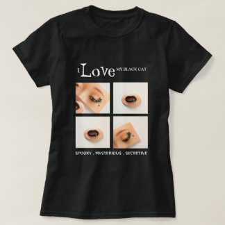 T-shirt Femmes Chat Noir
