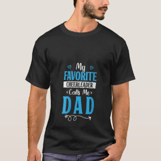 T-shirt Femmes Cheer Papa Papa Cheer Ma Cheerlea Favorite