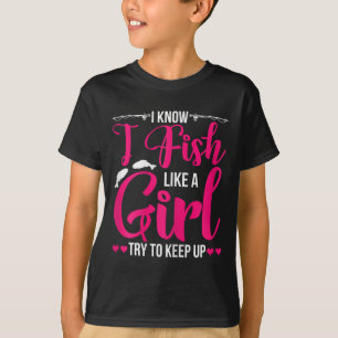 T-shirt Femmes Chemise De Pêche Pour Filles Poisson B Pêch