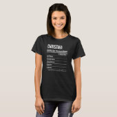 T-shirt Femmes Christina Éléments nutritifs Taille du serv (Devant entier)