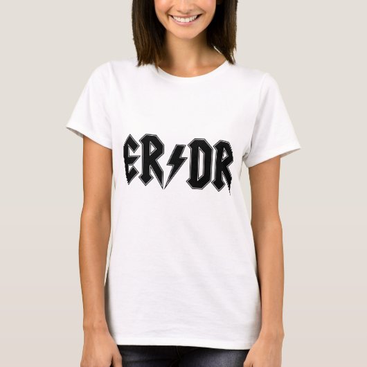 T-shirt Femmes classiques d'ER/DR sur la lumière (Devant)