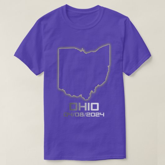T-shirt Femmes Cool Ohio Amérique Astronomie Total Solar E (Design devant)