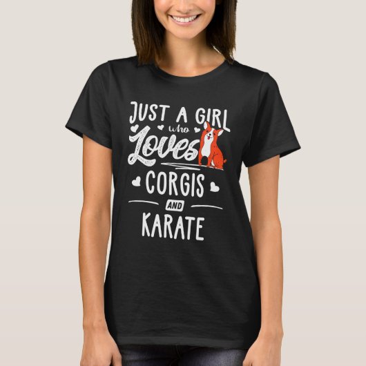 T-shirt Femmes Corgis Et Karates (Devant)