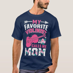 T-shirt Femmes crédibles Mon Violoniste Favori M'Appelle M