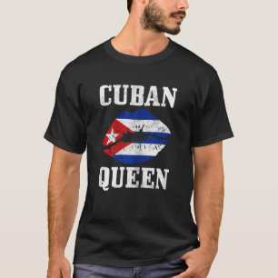 T-shirt Femmes Cubaine Reine Cuba Fierté Drapeau Filles Vi