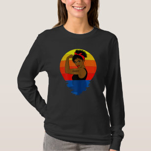 T-shirt Femmes Curly Noir Afro-Africain Afro-Américain
