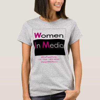 T-shirt Femmes Dans Le Tee - shirt Des Médias Gris