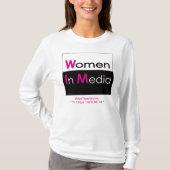 T-shirt Femmes Dans Les Médias Longtemps Manches Tee - shi (Devant)