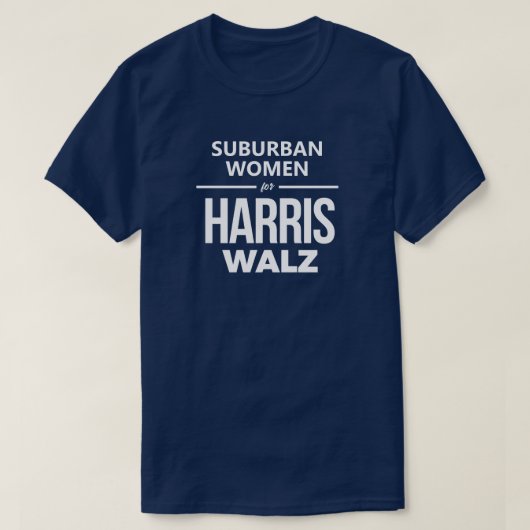 T-shirt Femmes de banlieue pour Harris Walz (Design devant)
